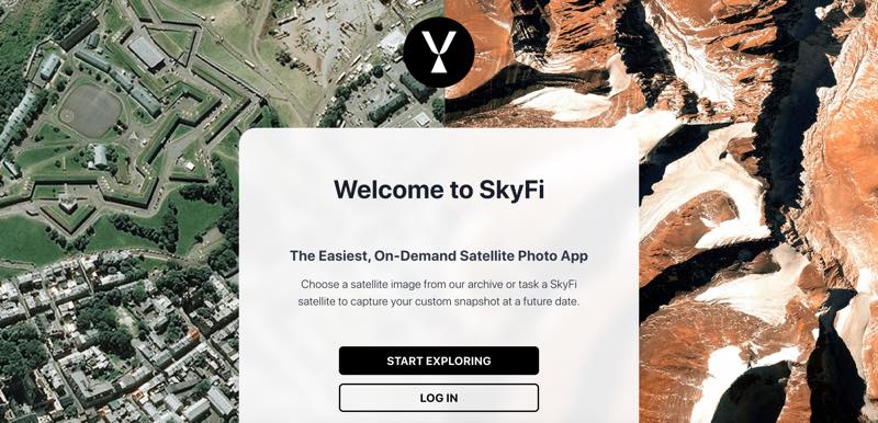 SkyFi 操作から購入は簡単